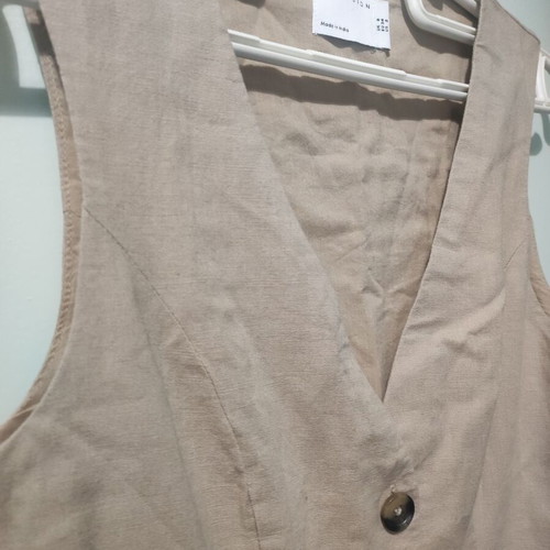ASOS linen dress new, size XS 34, beige