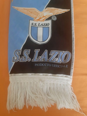 Lazio satin scarf like new, official