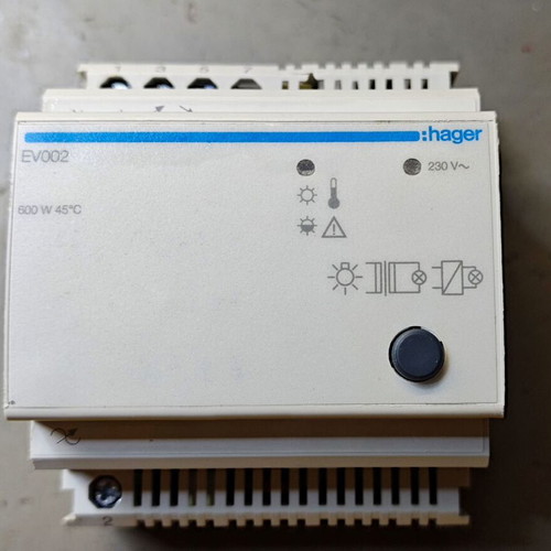Dimmer Hager EV002 used, universal remote control 600W
