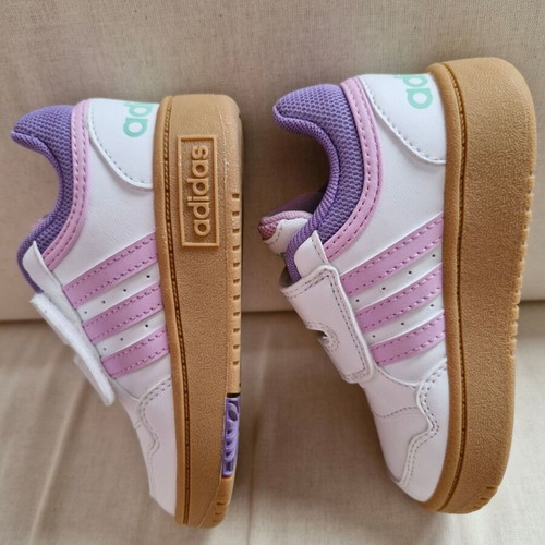 Adidas Hoops 3.0 CF kids sneakers size 25 new, white and lilac