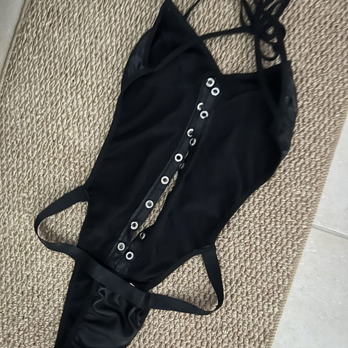 Black swimsuit bodysuit size M like new