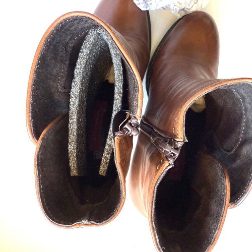 Classico women's ankle boots used size 40, brandy color, 10 cm heel