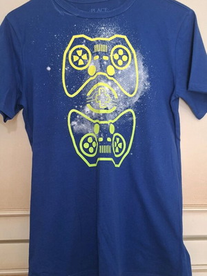 Gaming tshirt for boy 10-12 years new, blue