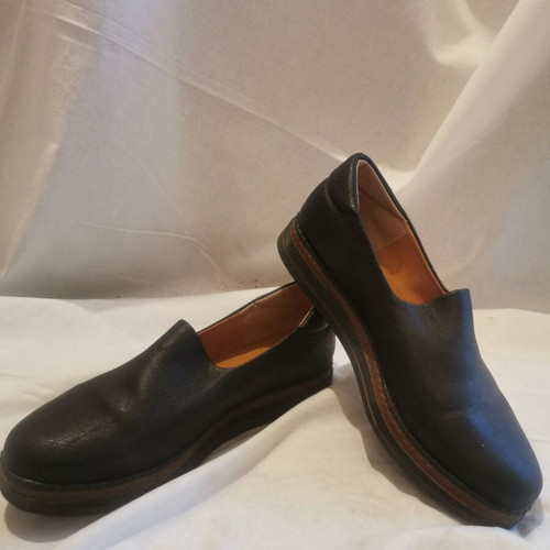 Women's leather shoes used, size 38, black