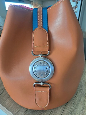 Backpack tan leather FRNC new