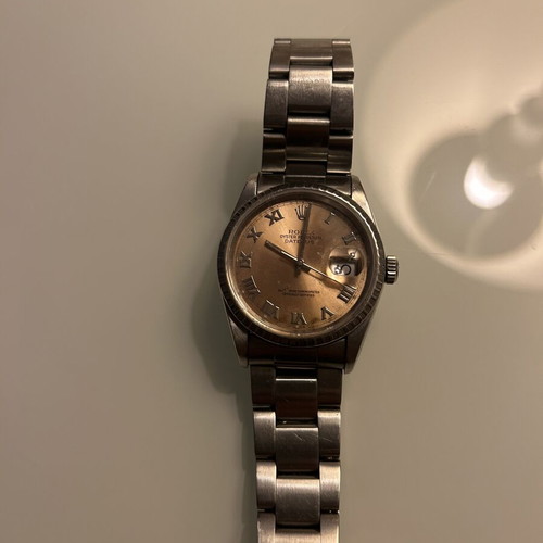 Rolex Datejust 36 mm model 16220 used, Salomon Roman dial, Oystersteel