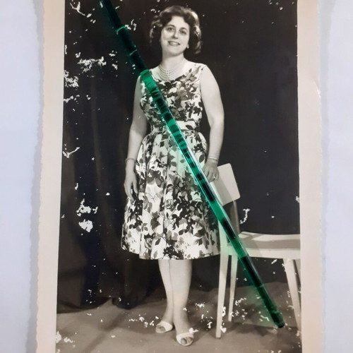 Set of 4 vintage authentic photos with men, child and women