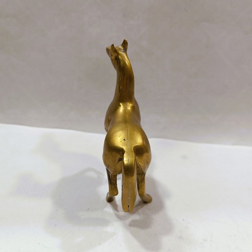 Vintage solid bronze collectible horse 11 cm