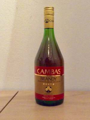 Brandy 5* Cambas 750ml 40% alc vintage new, collectible bottle