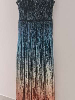 Mary Katrantzou Sienna dress new, ombre sequins, size UK 12