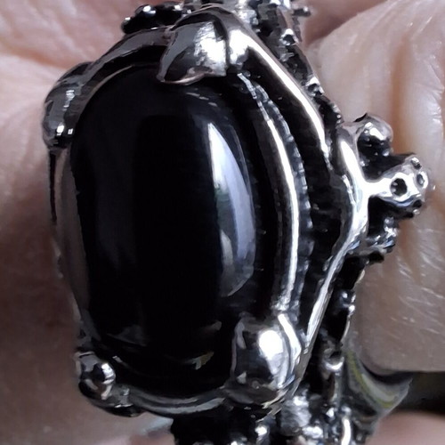 Gothic ring 2cm Et Nox hard and heavy like new, men's