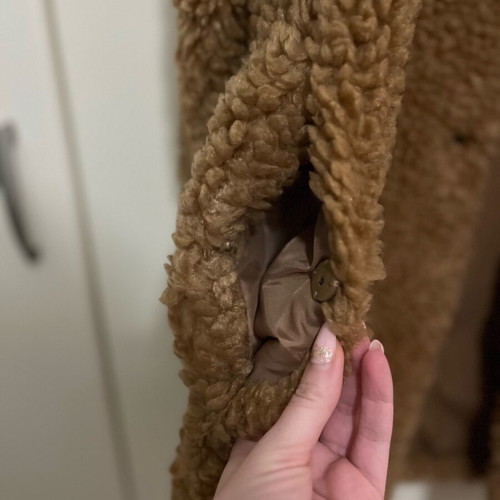 Only women's coat like new, size S, beige and brown