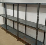 Рафтове Dexion употребявани с 4 дъски и 4 колони, височина 1,50 м