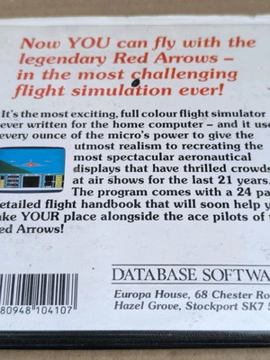 Red Arrows Database Software Amstrad Disk like new