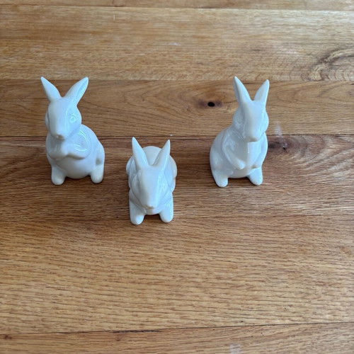 Ceramic rabbits like new decorative pieces 5-9 cm