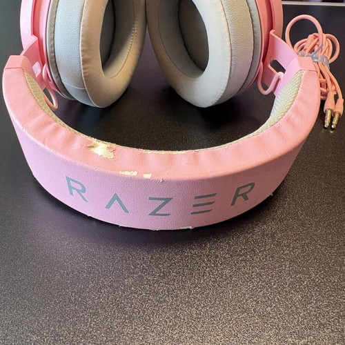 Razer Kraken Kitty Quartz Pink headset used, 3.5 mm jack
