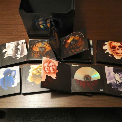 The X-Files DVD used, seasons 1-9 set with movie
