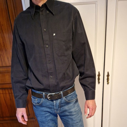 New Man shirt used, black, size 5 (L/XL), 100% cotton