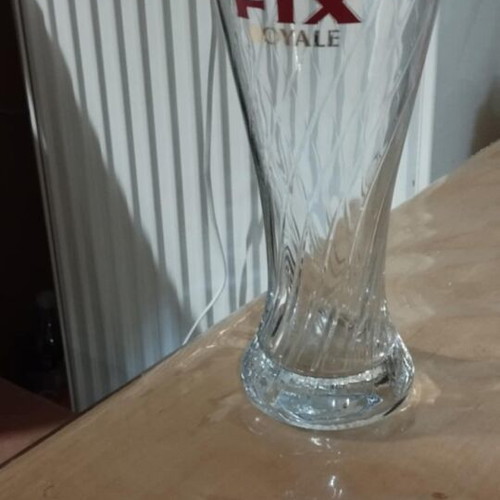 Fix Hellas Royale large promotional beer glass 500ml like new