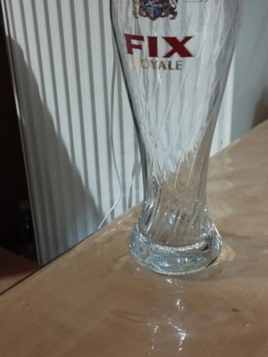 Fix Hellas Royale large promotional beer glass 500ml like new