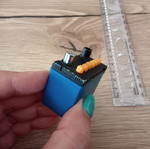 Collectible Mini Car Battery Lighter used, jet torch flame
