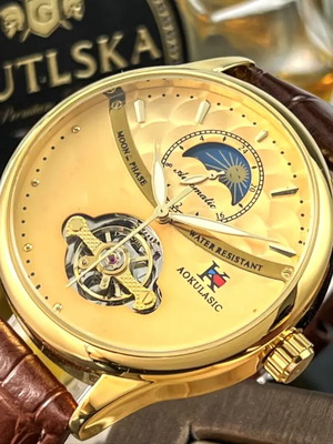 Mechanical automatic watch new, waterproof
