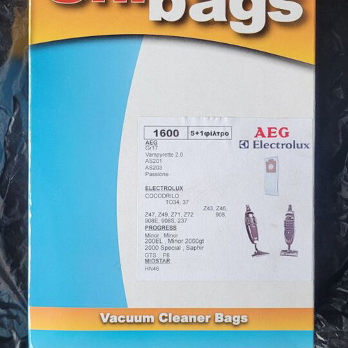 Unibags 1600 vacuum cleaner bags 5 pcs compatible with AEG Electrolux Zanussi