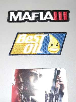 Mafia III Ultra Rare Promo Patches new embroidered set