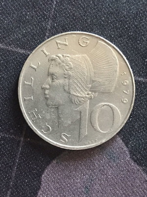 Austria 10 Schilling 1979 coin like new