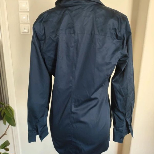 Chico's dark blue cotton shirt like new, size S