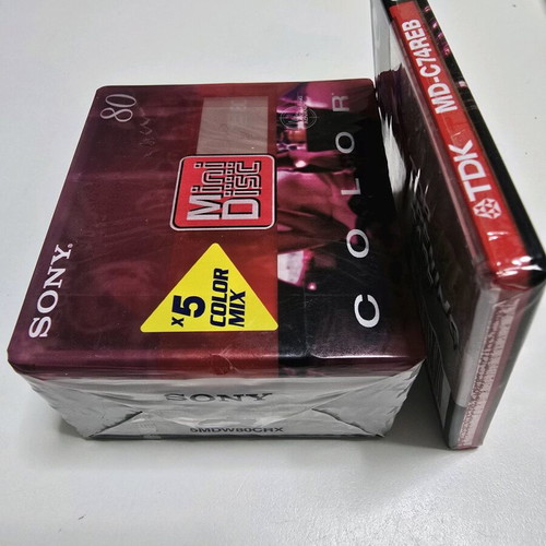 MiniDisc discs new, sealed, pack of 6 pieces
