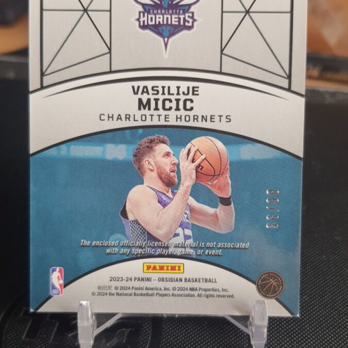 Panini NBA Obsidian 2023-24 Vasilije Misic Eclipse RC Patch card like new