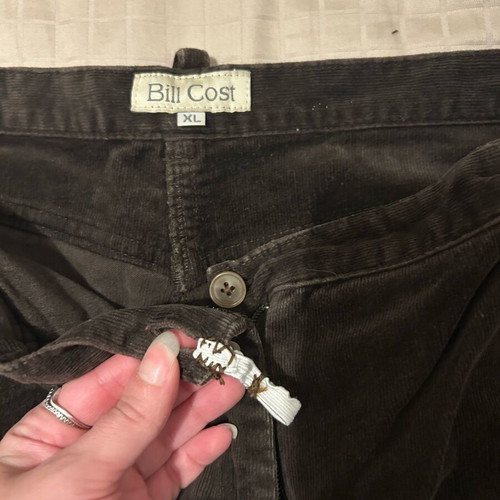 Bill Cost brown corduroy pants used, size XL