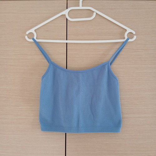 Stradivarius Women's Blue Top like new, size M