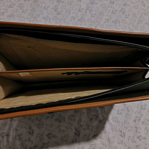 Leather briefcase used