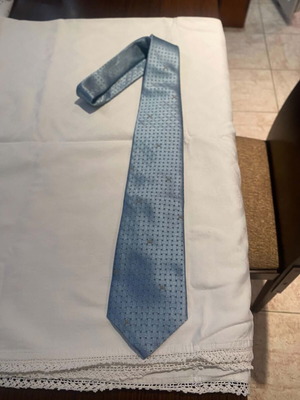 Burberry tie like new, gray and blue