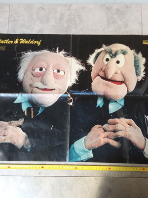 Collectible poster Muppet Show old men used, 1980s