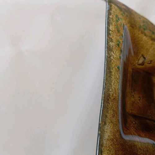 Handmade decorative glass piece new with fusing technique