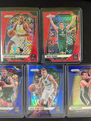 Σετ 5 καρτών Panini Euroleague Prizm 24-25 Παναθηναϊκός, άριστη κατάσταση