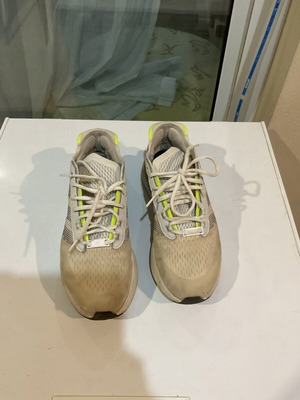 Adidas athletic shoes, beige, size 42