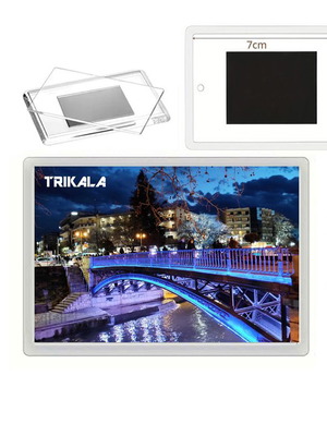 Trikala magnet with transparent acrylic frame new