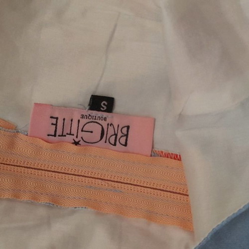 Pencil skirt set with cropped top and belt Brigitte like new