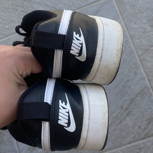 Nike Court Borough Low 2 sneakers size 39 gently used black and white