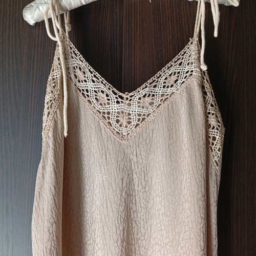 Zara women's dress new, beige, size L