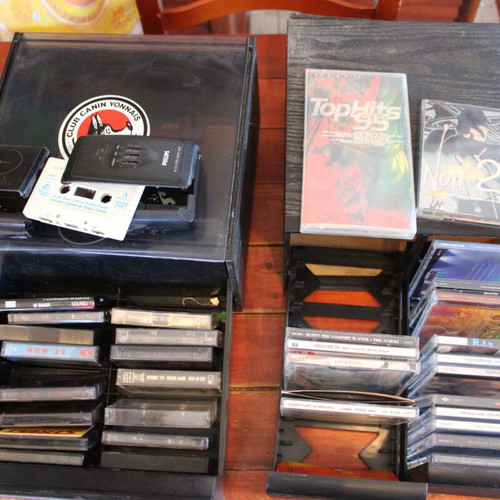 Music cassettes used, assorted songs, full pack