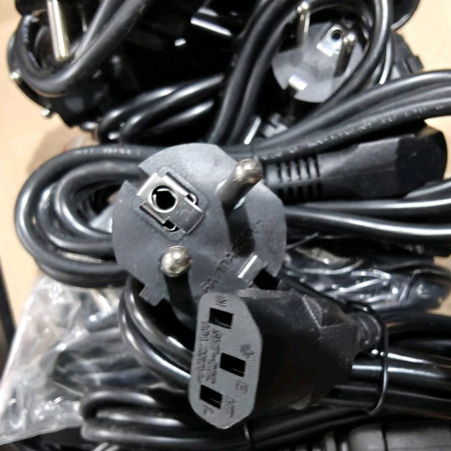 PC power cables Schuko to IEC C13 new, pack of 41 pieces