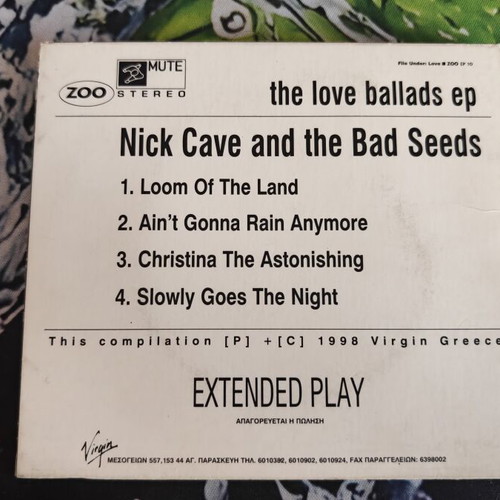 The Love Ballads EP Nick Cave and the Bad Seeds CD 1998 like new