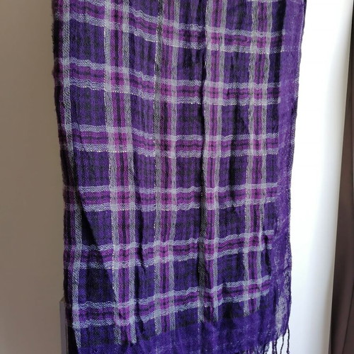 Alexi Andriotti scarf pashmina with fringes 180 x 68 cm like new, viscose