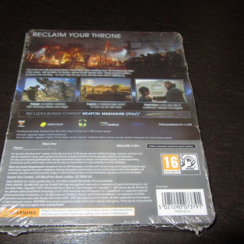 Final Fantasy XV Special Steelbook Edition Xbox One new sealed