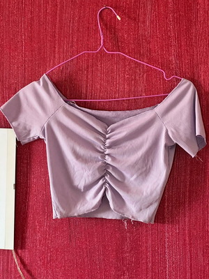 Crop top pink like new, short-sleeved Shein size M